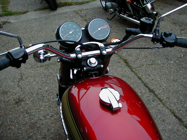 1970 Honda CB750 - clocks and controls