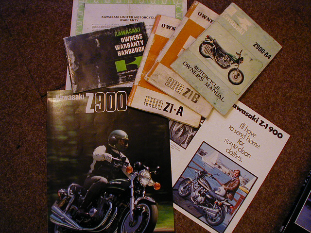 Original Handbooks and publicity material for Z1s